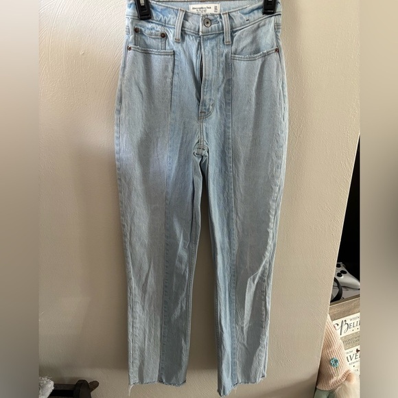 Abercrombie & Fitch Denim - Abercrombie & Fitch High Rise Light Blue Jeans